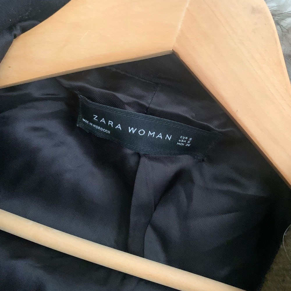 Zara Wool Fur Hooded Jacket - Picture 3 of 14